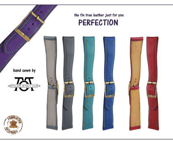 Bracelets montre cousu main entièrement en cuir, le top de la qualité durable ! Sur commande